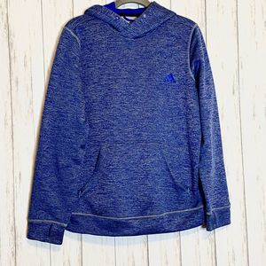 Adidas ClimaWarm Blue Hoodie Pullover Med